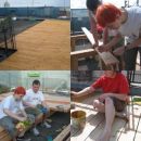 Bau der Dachterrasse